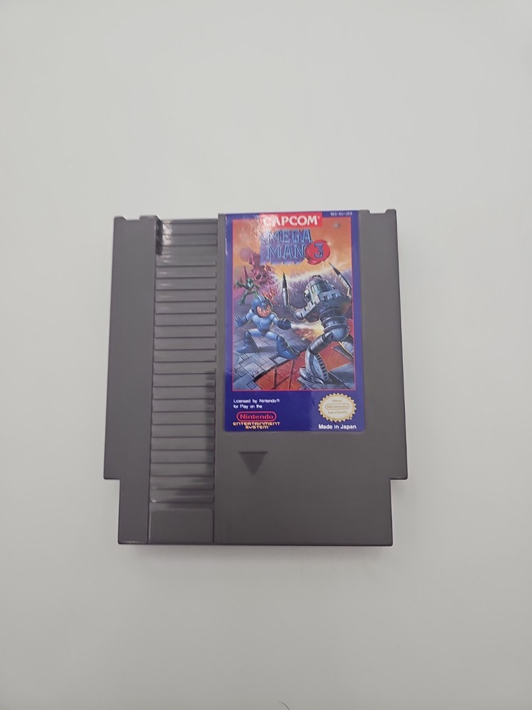 Mega Man 3 (Nintendo NES, 1990) Authentic, Cartridge Only - Tested - WORKS GREAT