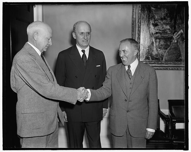 Washington DC 1938 Morgenthau Delano Upham Treasury Department Greeting