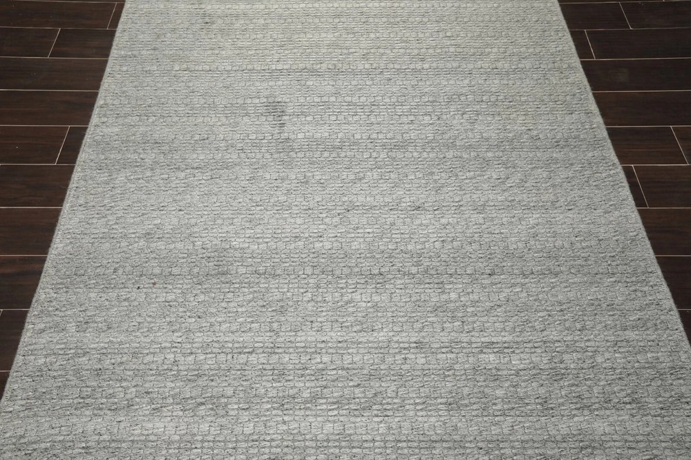 Handmade Modern 100% Wool loop Flatweave designer area rug