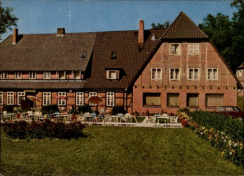Hotel Hof Sudermuhlen Egestorf Lower Saxony Germany vintage postcard c994