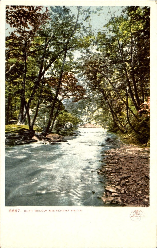 Glen below Minnehaha Falls Minneapolis MN Detroit Publ UDB c1905
