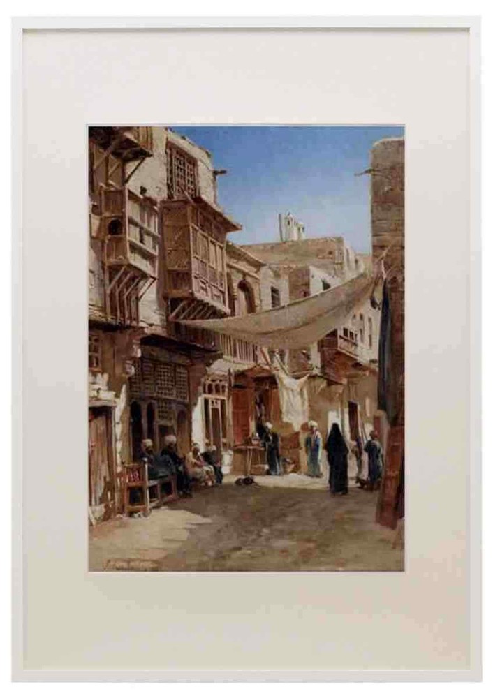 Varley John A Street In Boulaq Near Cairo A3 A4 Framed Print Picture