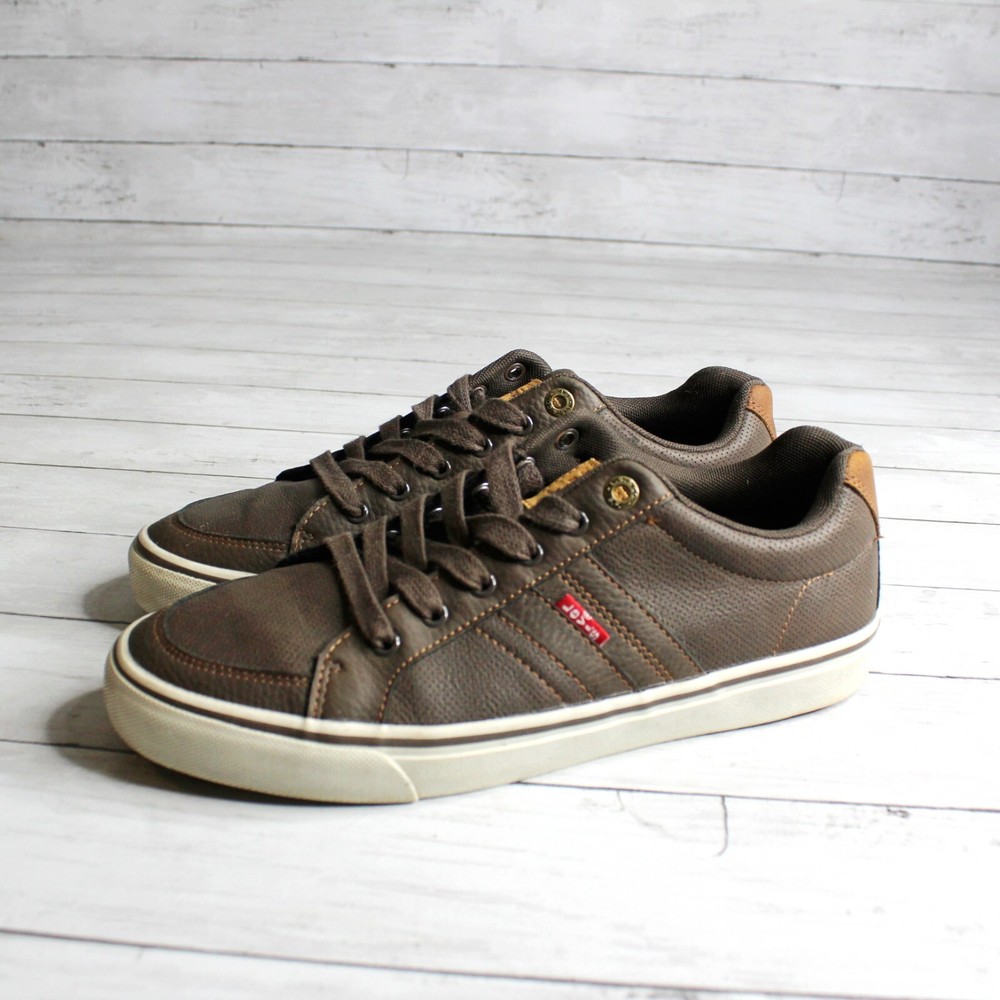 Levi Strauss Men's Casual Sneakers Shoe Size 8.5 Brown Faux Leather