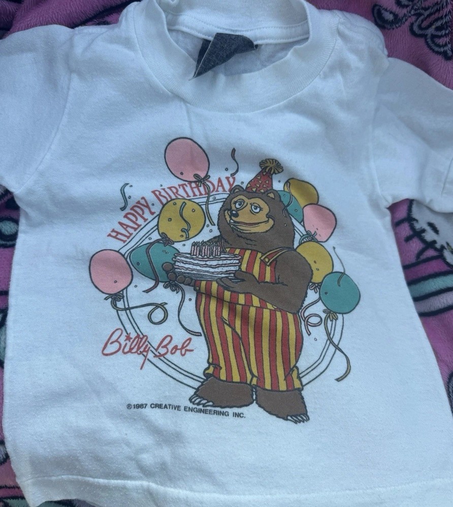 Vintage 1987 Toddler ShowBiz Pizza Shirt Tag Faded Best 2-3t