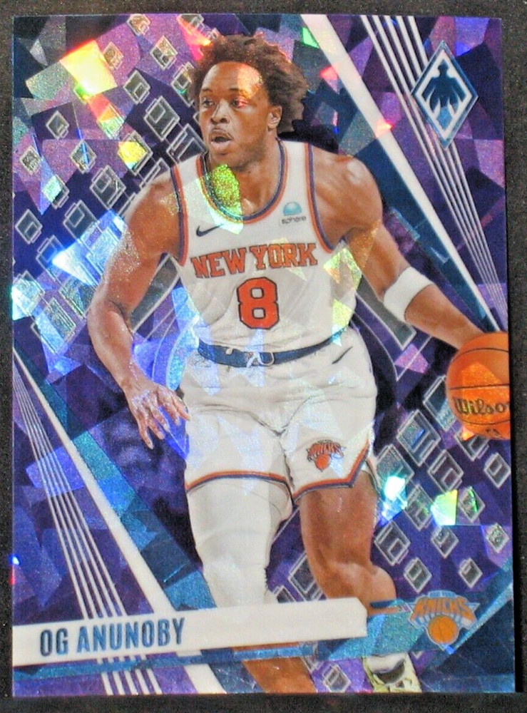 OG Anunoby 2023-24 Panini Phoenix Purple Ice Parallel #72 (11/25) NY Knicks