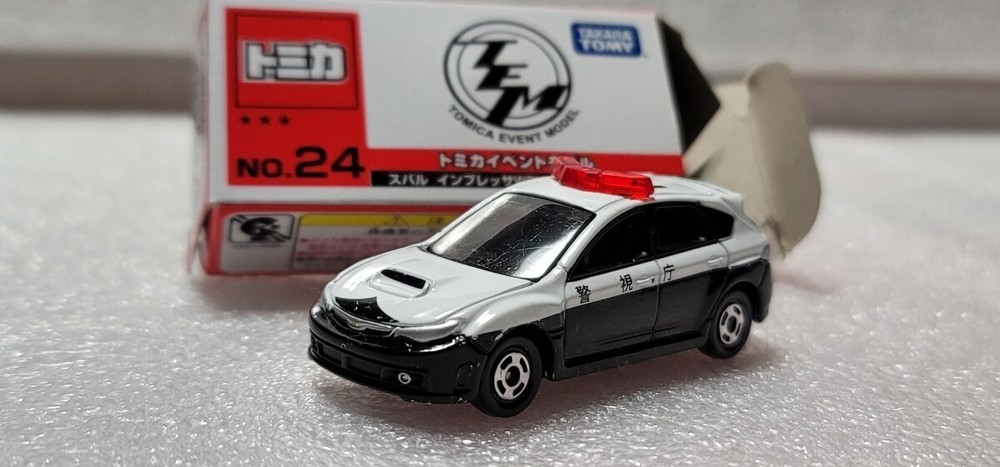 Takara Tomy Tomica WRX STi Metropolitan Police Patrol Car Mini Car
