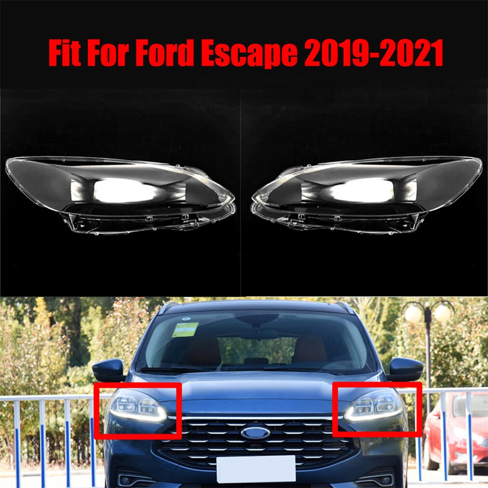 For Ford Escape 2019-2021 Front Headlight Headlamp Clear Lens Left Right Cover