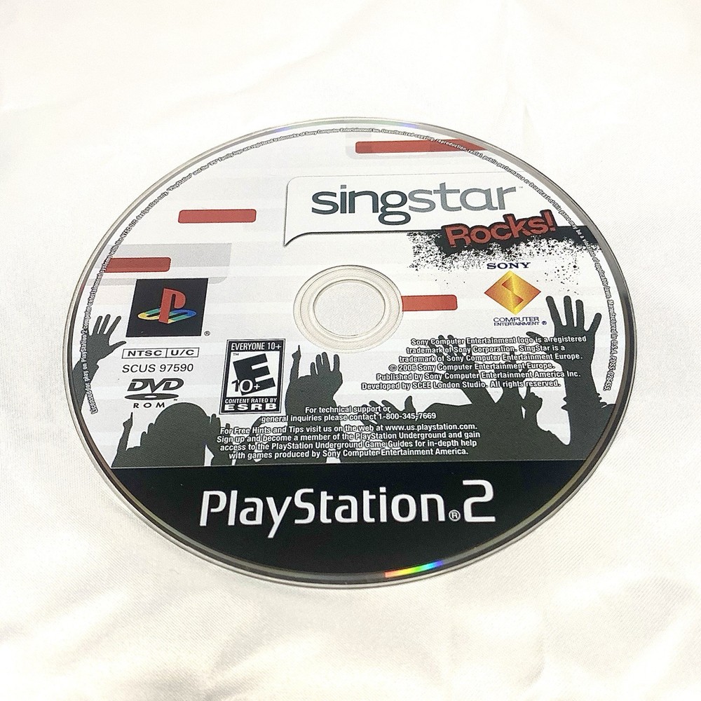 Singstar Rocks (PS2 PlayStation 2) NO TRACKING - DISC ONLY