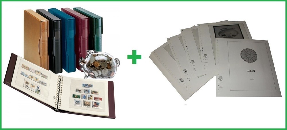 Lindner-163-1124V Japan Printed Album T-Printed Pages 1971-1980