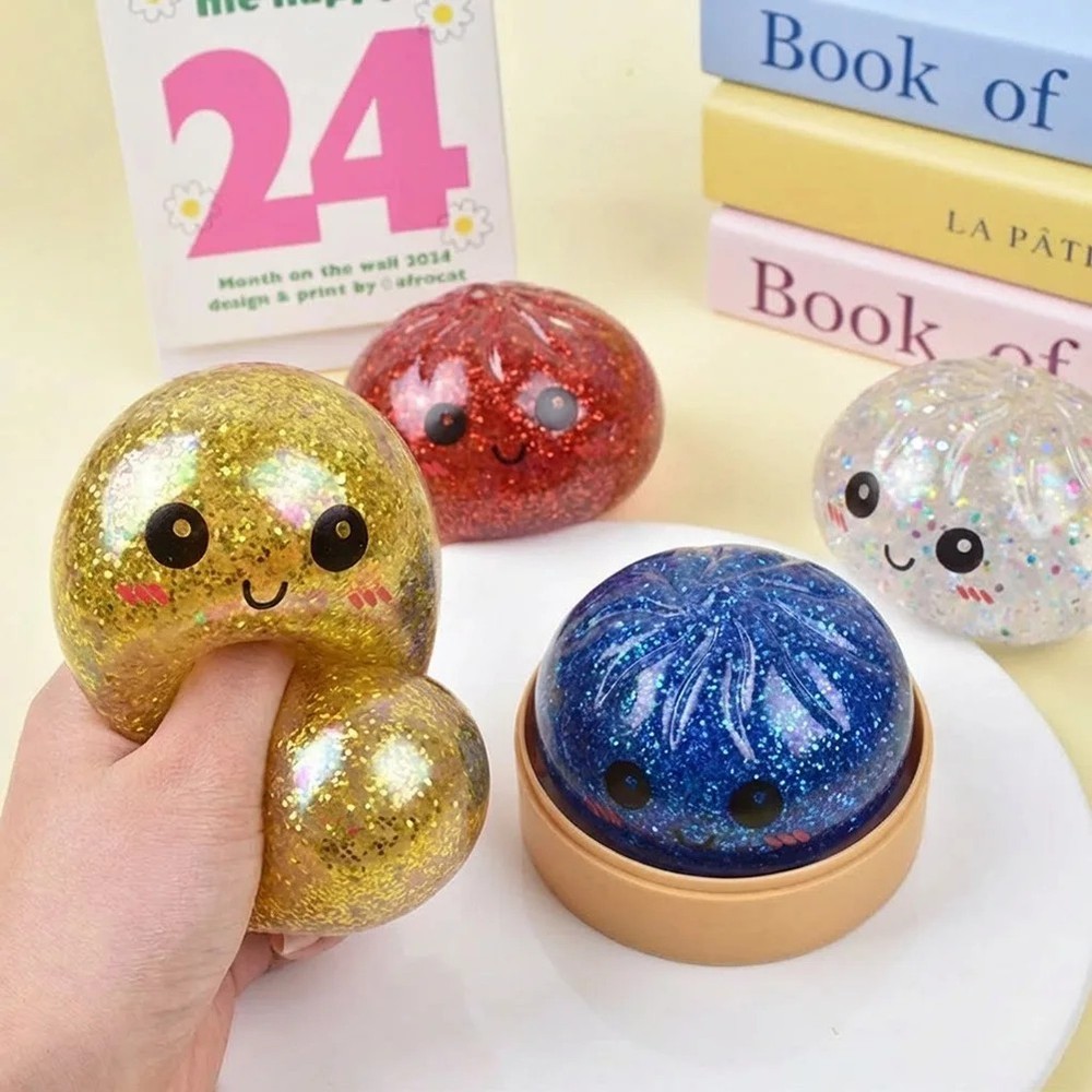 Squishy Bun Rainbow Galaxy Chase Mystery Dumpling Glitter NEW