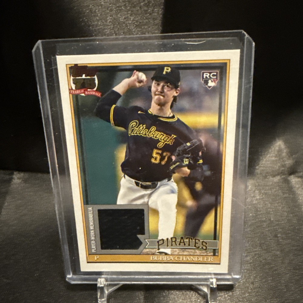 2026 Topps Series 1 Card 91R-BC Bubba Chandler R.C. Relic RC Pirates