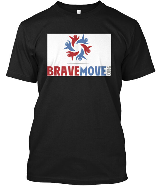 BRAVEMOVE Support Vets T-Shirt Made in USA Sizes S to 5XL