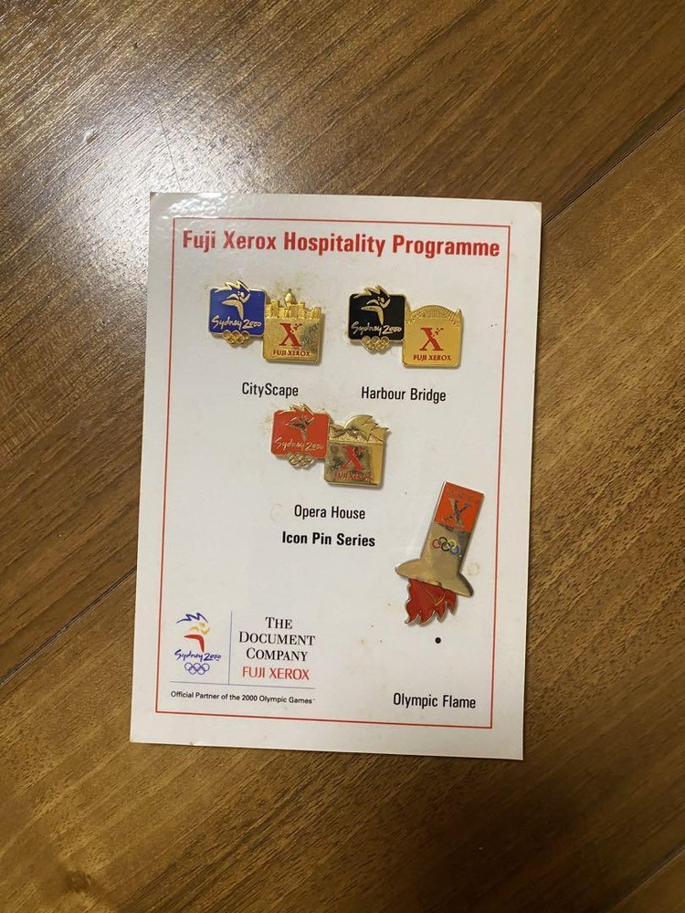 2000 Sydney Olympics Fuji Xerox Pin Badge Set #216da8