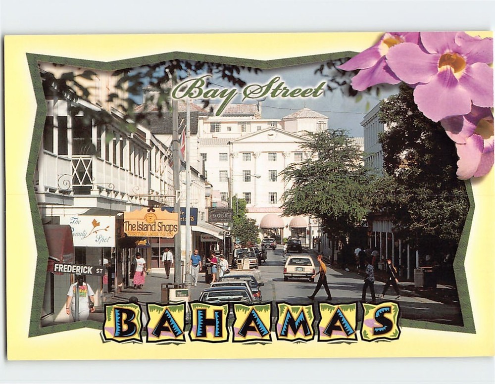 Postcard Bay Street Nassau Bahamas