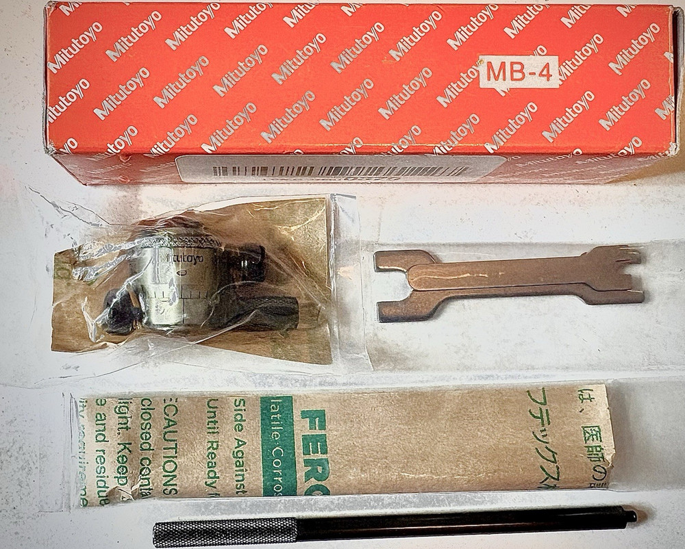 Mitutoyo 141-004 Inside Micrometer 1-1.25 in Mechanical 0.001 in Resolution