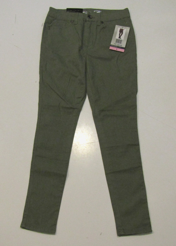 SEVEN 7 Lichen Green High Rise Skin Fit Skinny Jeans Pants Size 6 NWT Womens