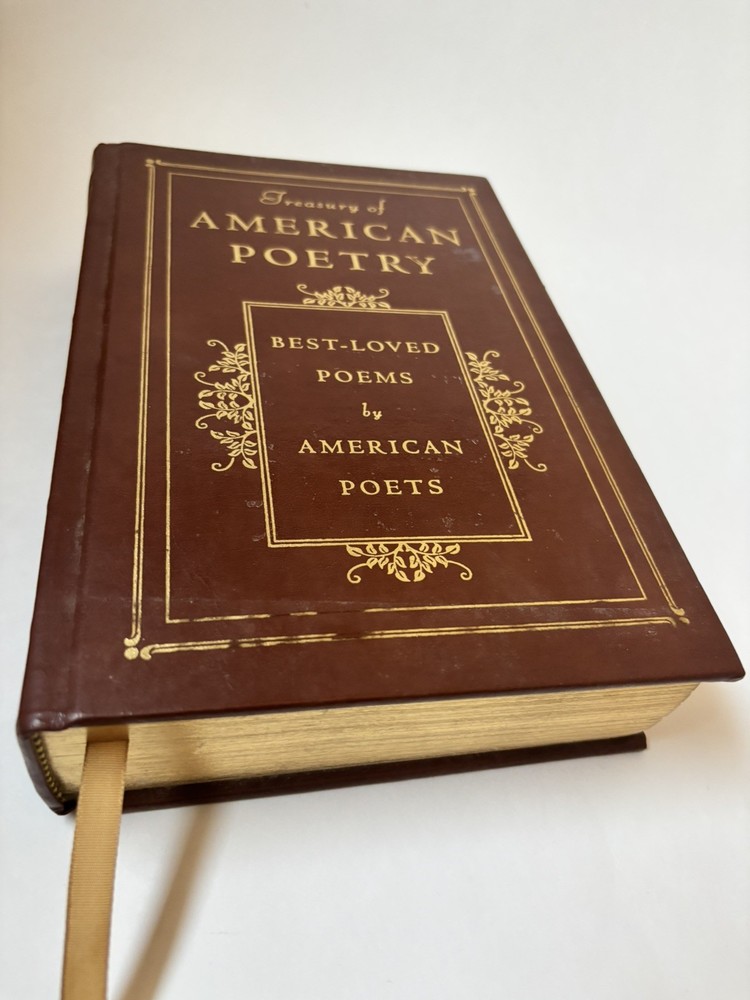 Treasury of American Poetry Leather-Bound Barnes & Noble Gold Gilt Pages