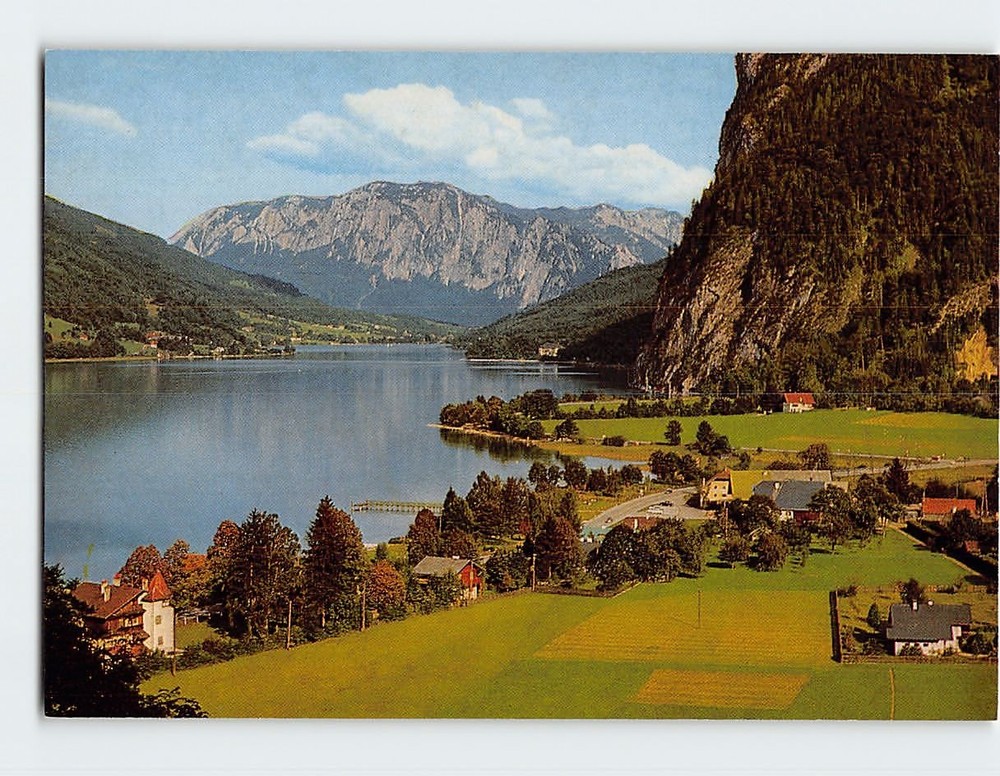 Postcard Scharfling Lake Mondsee Salzkammergut Austria