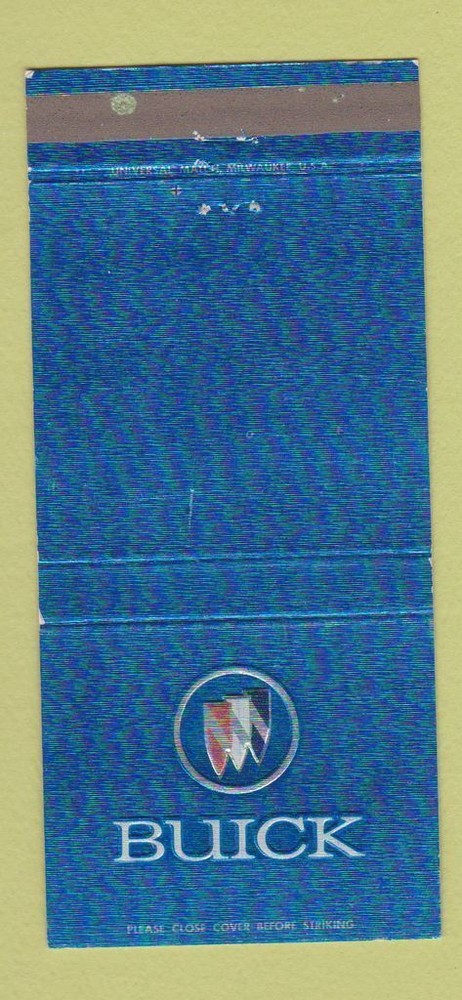 Matchbook Cover - Buick  NO DEALER WEAR 30 Strike