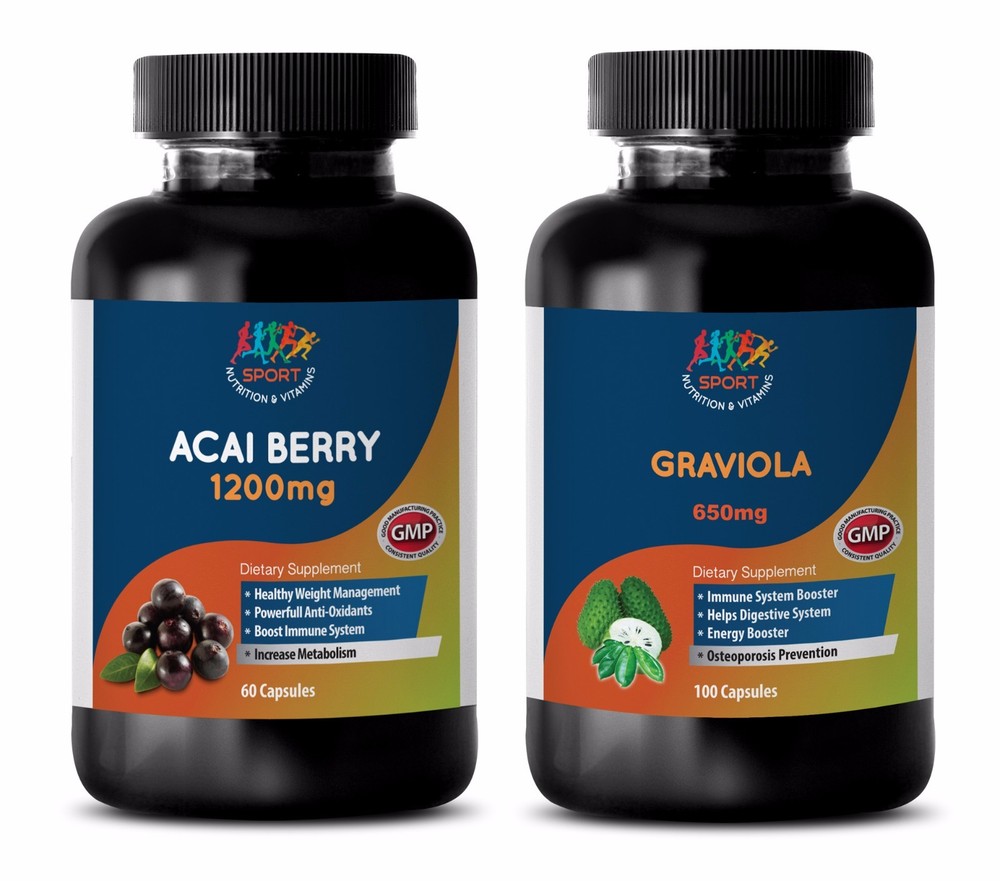Powerful Immune Support with Acai Berry & Graviola Extract Pills