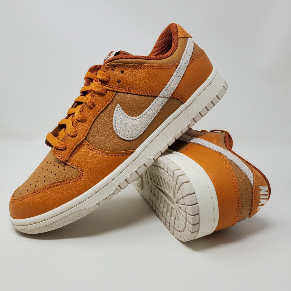 Nike Dunk Low Retro SE Monarch Orewood Brown Flax White HJ9121-815 Men Size 11
