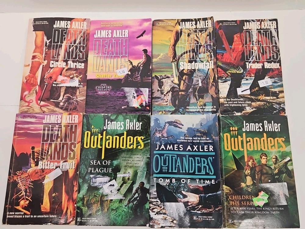 James Axler Death Lands Science Outlanders Fiction PB Lot Of 8 Acceptable