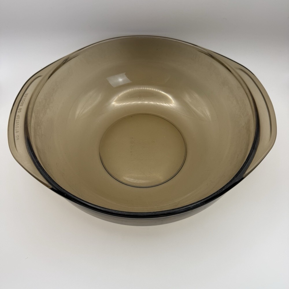 Vintage Pyrex 024 Amber Glass Round 2 Quart Casserole Baking Bowl No