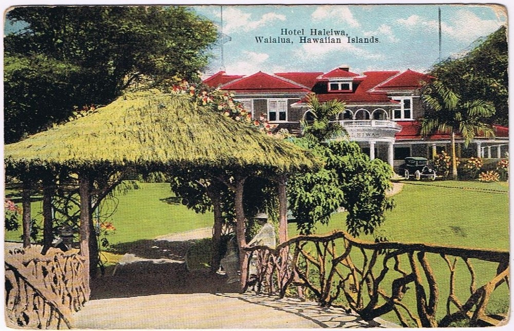 Postcard Hotel Haleiwa Waialua Hawaiian Islands Hawaii Island Curio