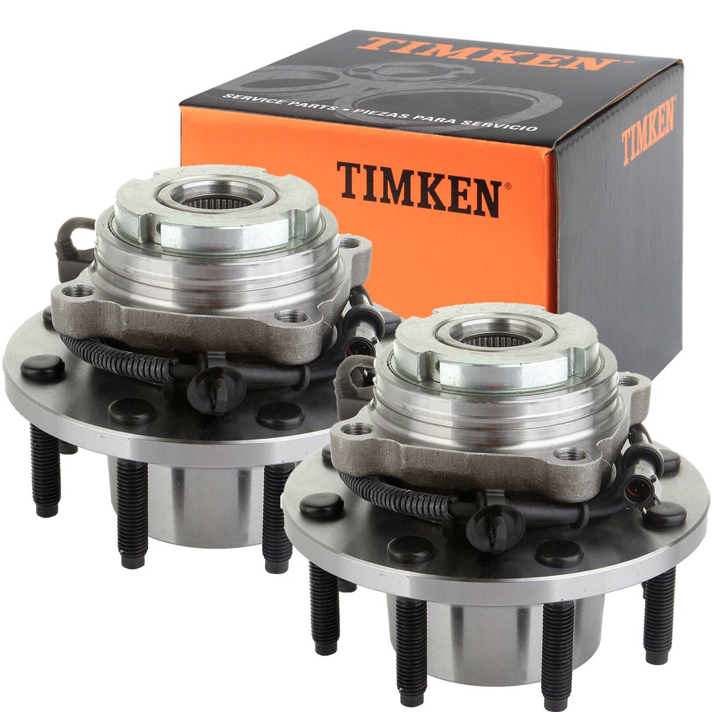 2PCS 4WD Timken Front Wheel Bearing and Hub for Ford F250 F350 SD Excursion