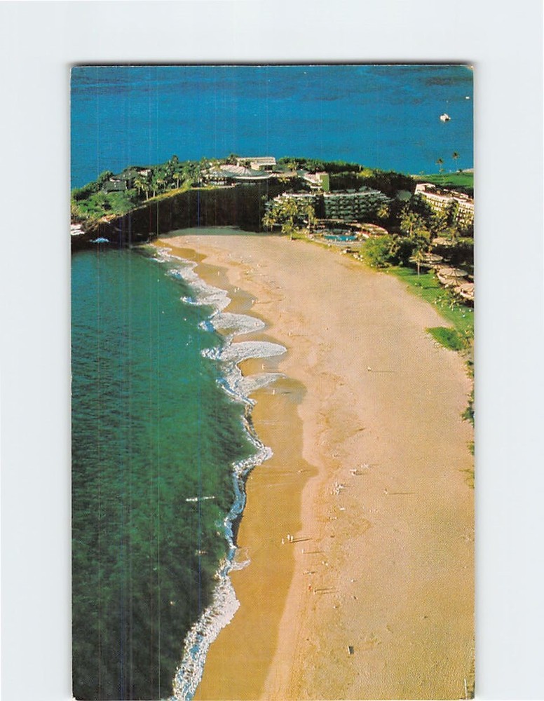 Postcard Aerial View Sheraton-Maui Hotel Kaanapali Beach Hawaii USA America