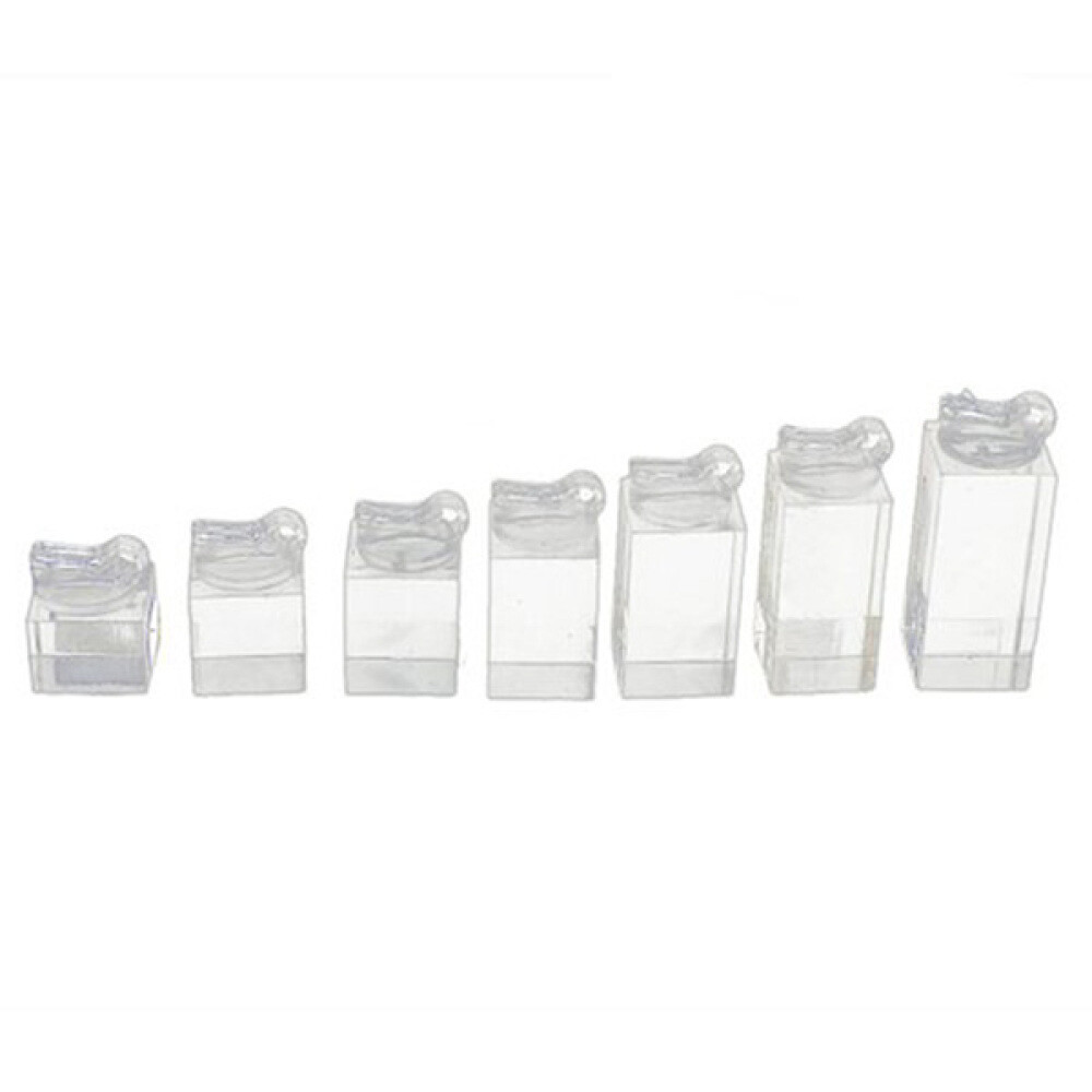 7 Pcs Exquisite Jewelry Showcase Cube Earrings Stand Madam Women
