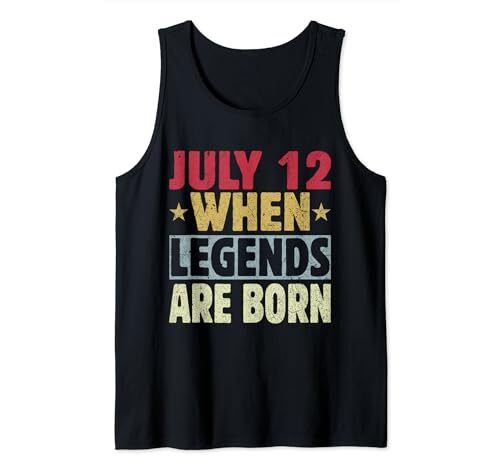 2024 12th Of July Birthday - July 12 Birthday Tank Top