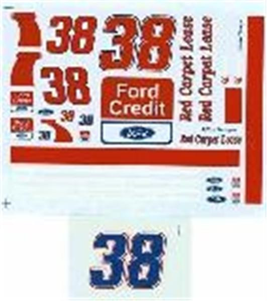 Ace 38 Ford Credit Thunderbird Elton Sawyer NASCAR decal-image