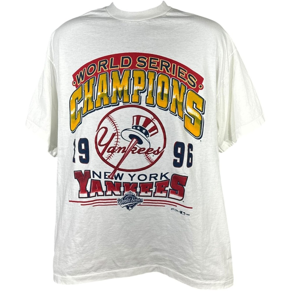 90s Vintage New York Yankees World Series Classic Basic T-Shirt HN1250