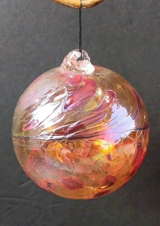 Hand Blown Glass Ornament, Witch Ball, Friendship Ball, 3