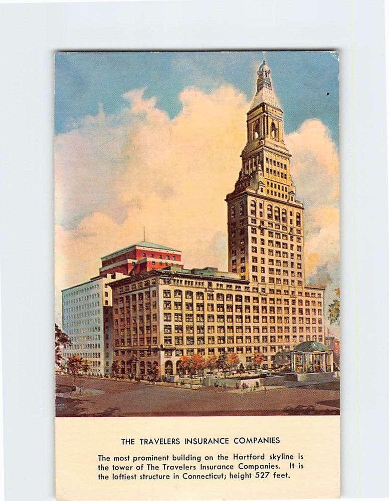 Postcard Travelers Insurance Company Hartford Connecticut USA