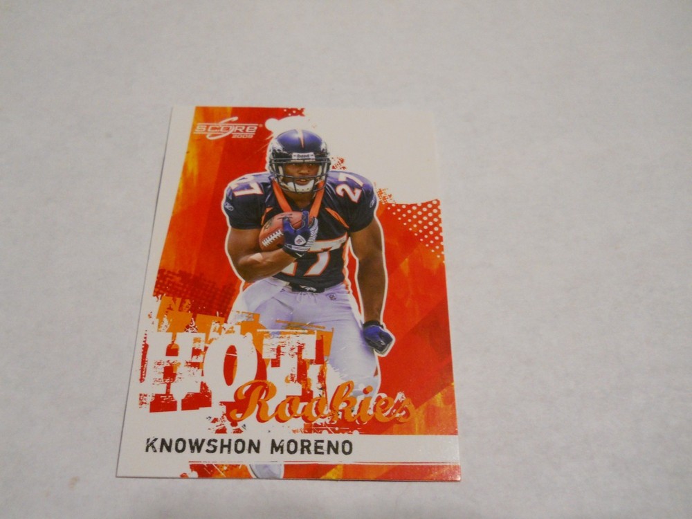 Knowshon Moreno Hot Rookies Insert Denver Broncos 2009 Score