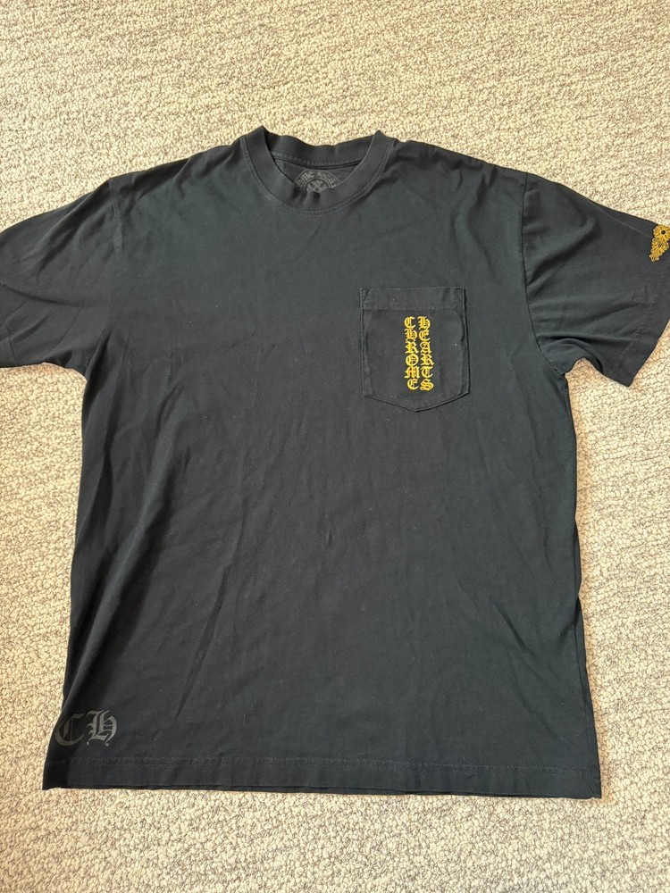 Chrome Hearts Hong Kong 20th Anniversary Gold Print T-Shirt, RARE, Size Medium