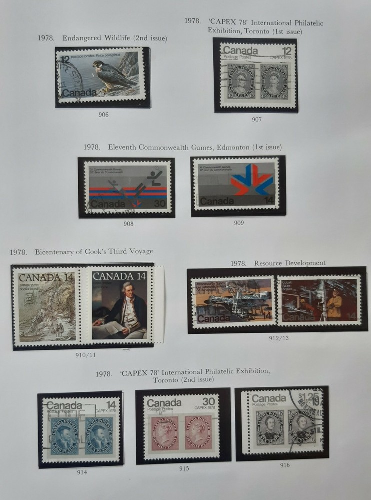 CANADA 1978 Queen Elizabeth II -  Commemorative Issues 3 Album pages.