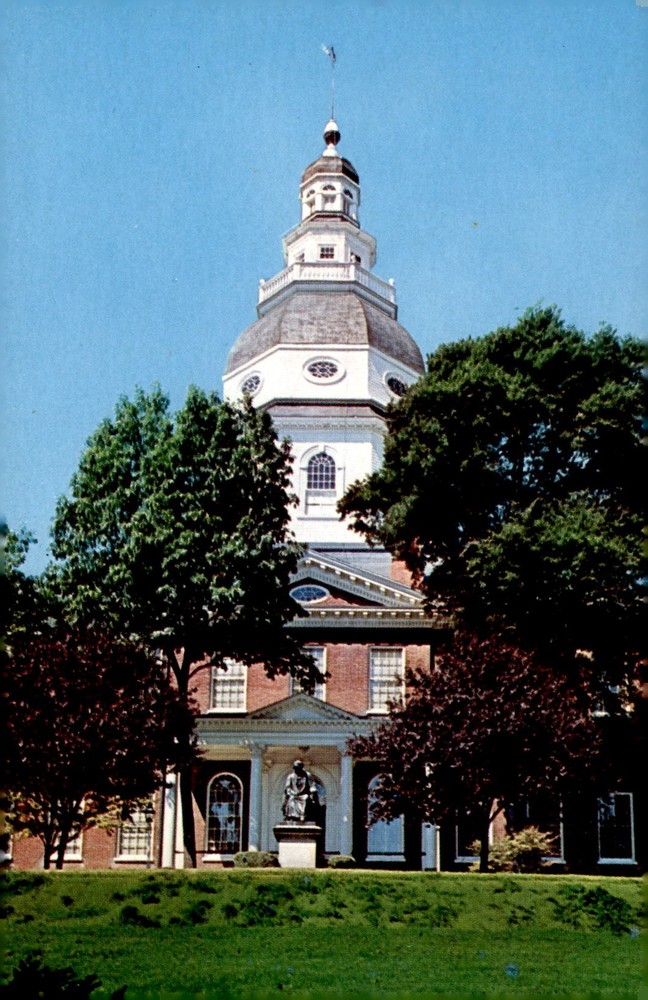 Maryland State Capitol, Annapolis, 1772 Postcard