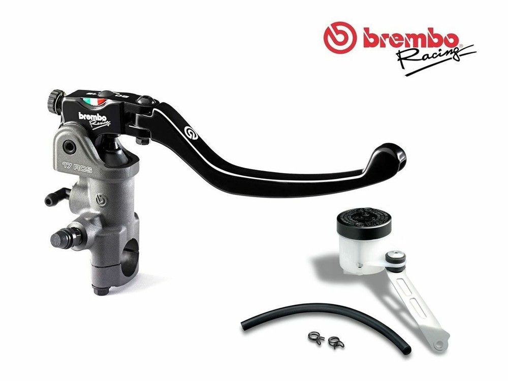 BRAKE OIL TANK MOUNTING KIT + BREMBO 17 RCS RADIAL BRAKE PUMP