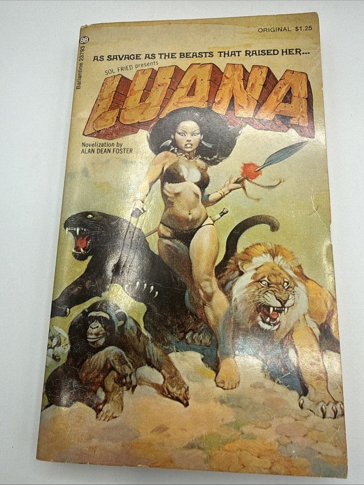LUANA By Alan Dean Foster 1st 1974 Ballantine Paperback