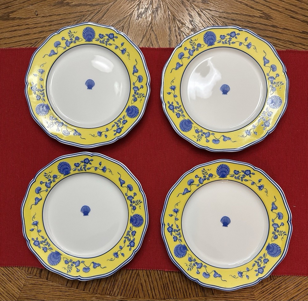 Lynn Chase China Costa Azzurra Salad Plate (s) 7 1/2” Set Of 4 Made In Japan