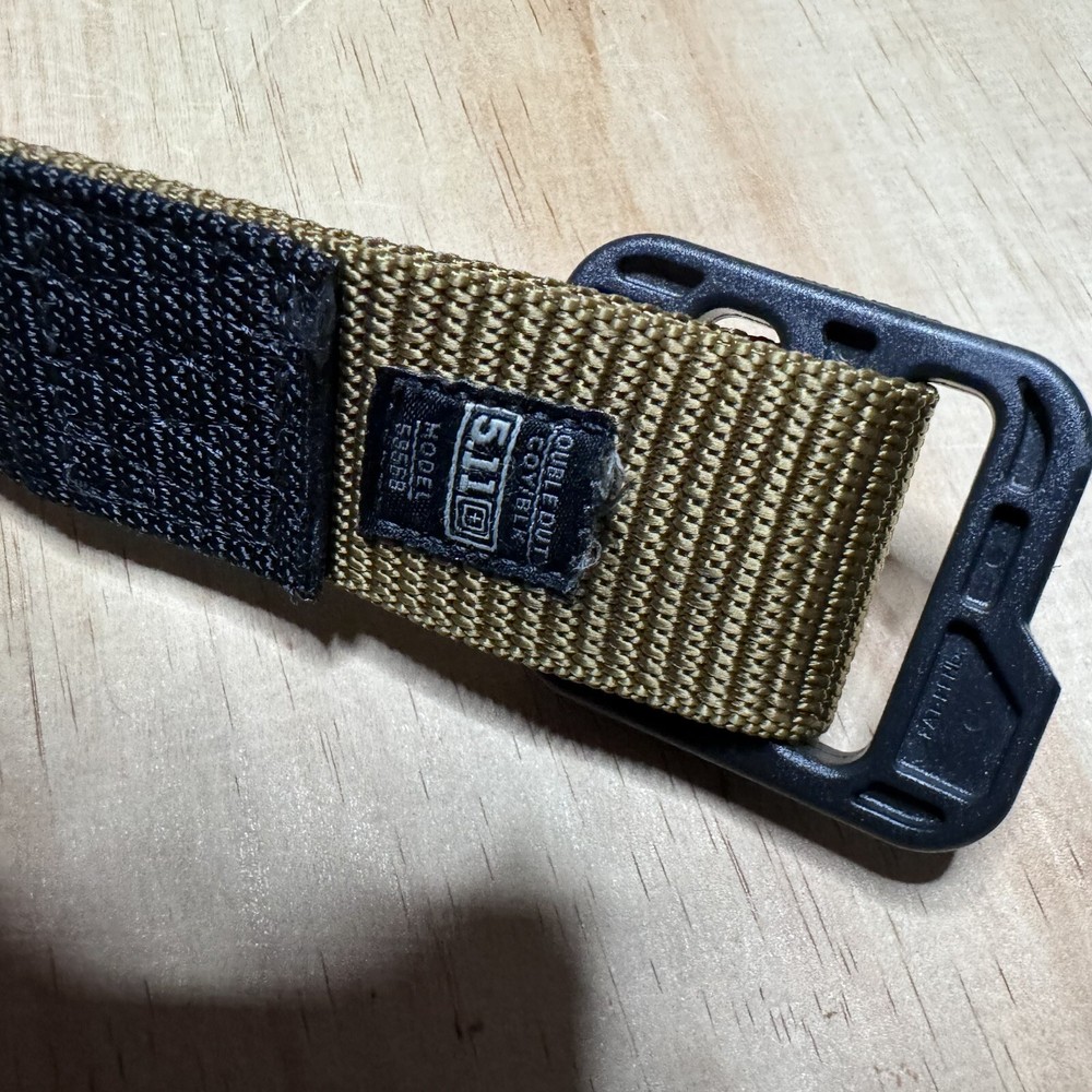 511 Tactical Belt Double Duty Coyote Black Nylon Size S 28-30