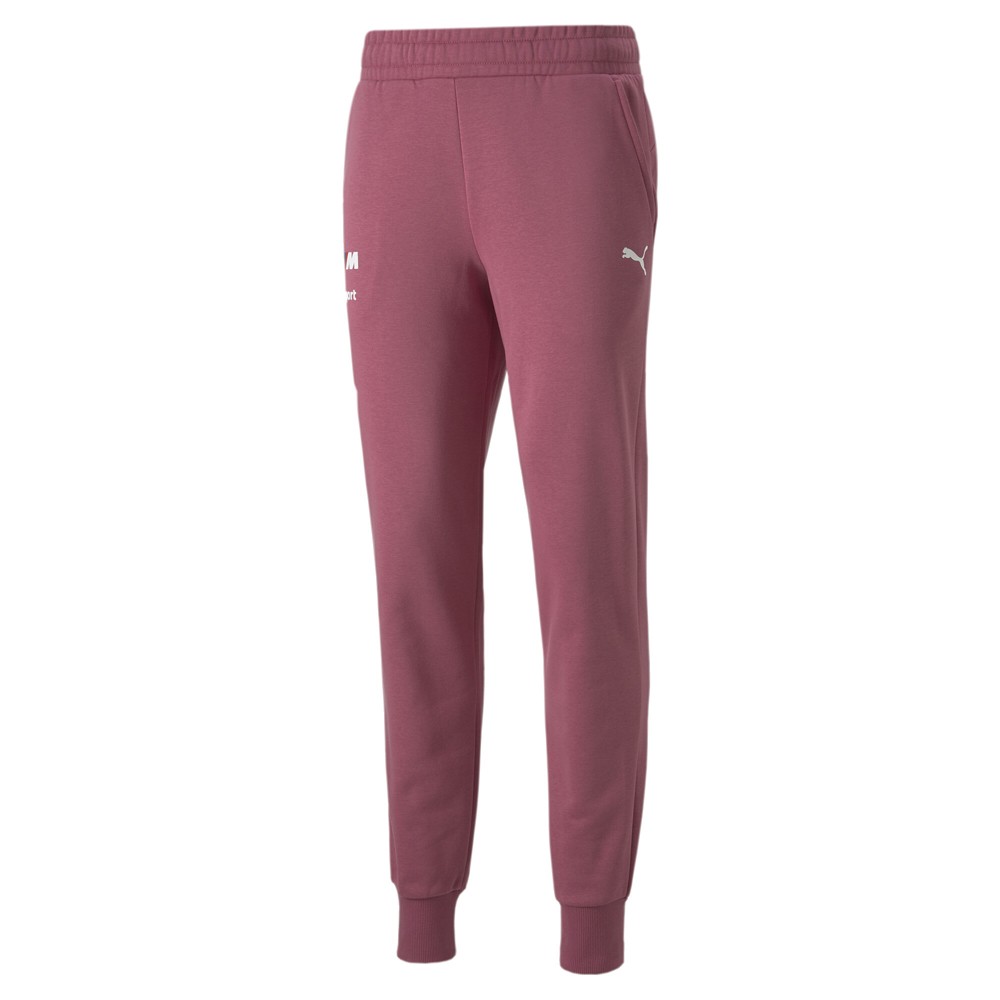 PUMA BMW MMS Essentials Fleece Pants for Men - Pink Athletic Casual Bottoms 53624405