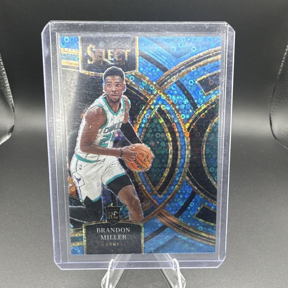 Panini Select 2023-24 Brandon Miller Hornets Premier Blue Prizm RC #130 /99