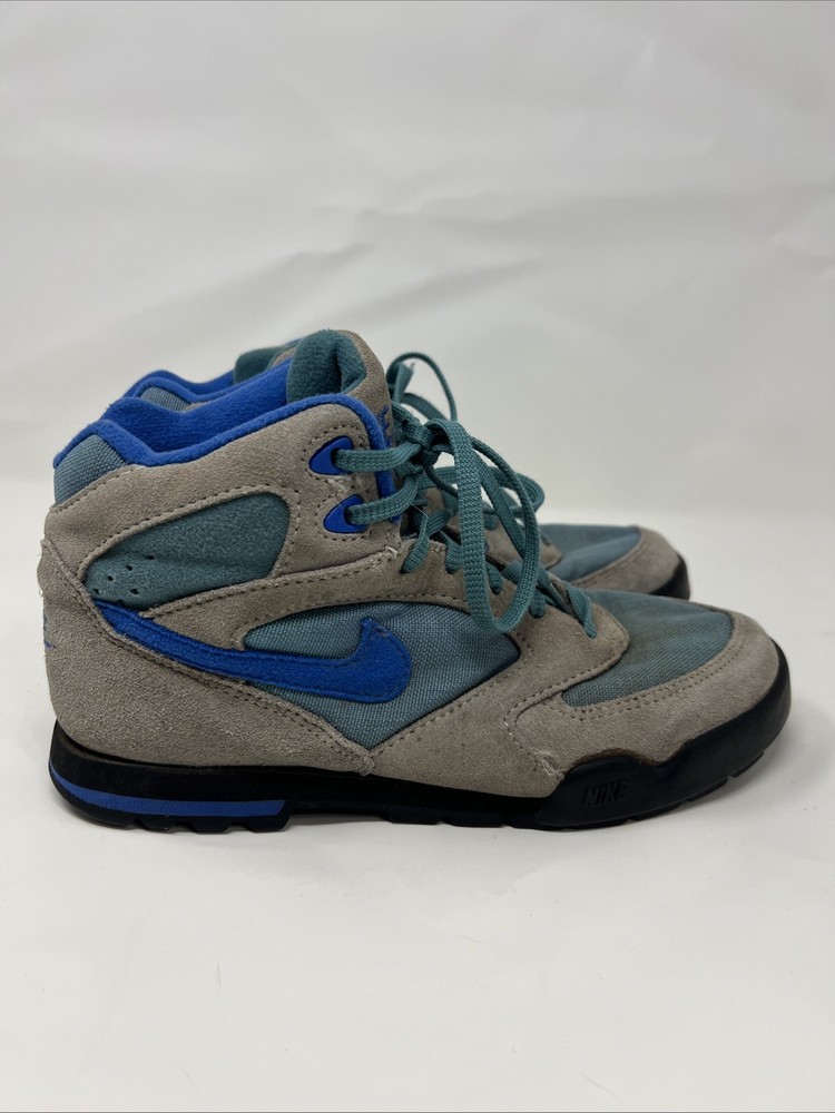 Vintage Nike ACG Suede Boots Shoes 920406 Se Size 8 Hiking Blue