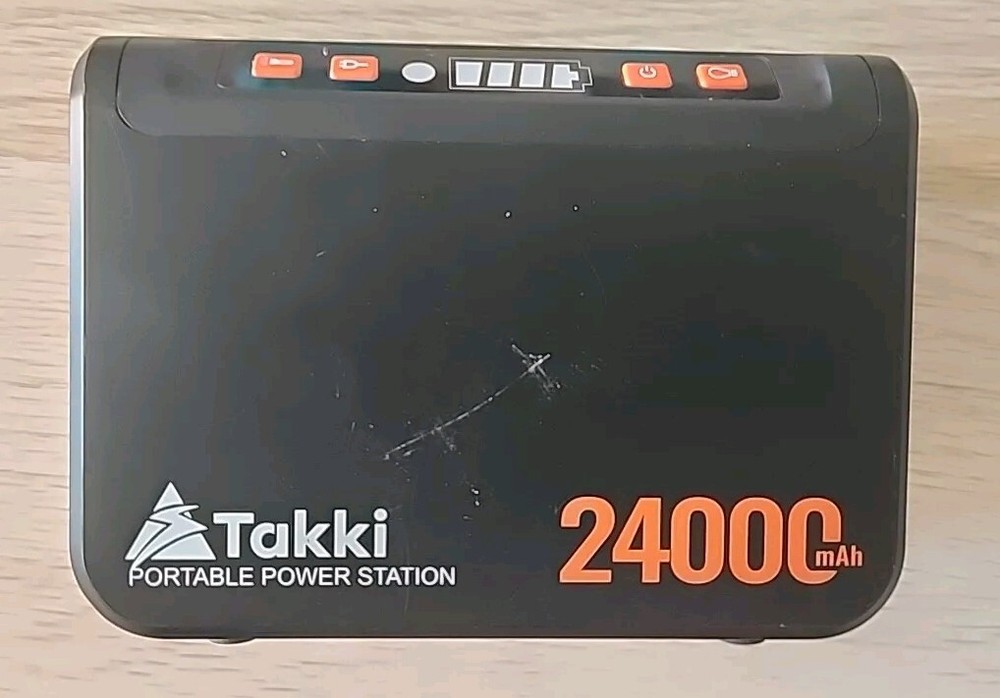 Takki Portable Power Station 88Wh, Solar Generator Power Bank with 110V AC DC US
