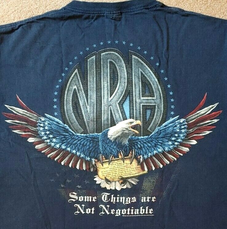 NRA Some Things Are Not Negotiable T-Shirt - Size M / L - Double Sided