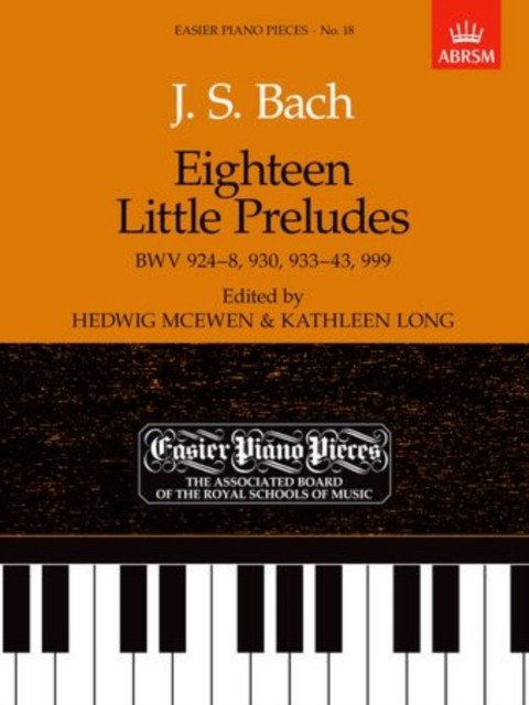Eighteen Little Preludes BWV 924-8, 930,  by Johann Sebastian Bach SHEET MUSIC